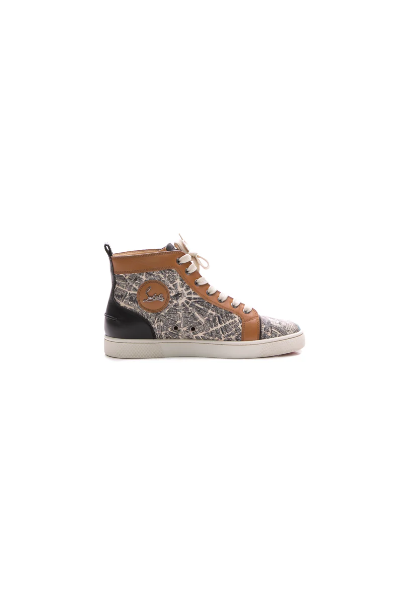 Flat Calf Plan De Paris High Top Sneakers - Size 40 - Image 3