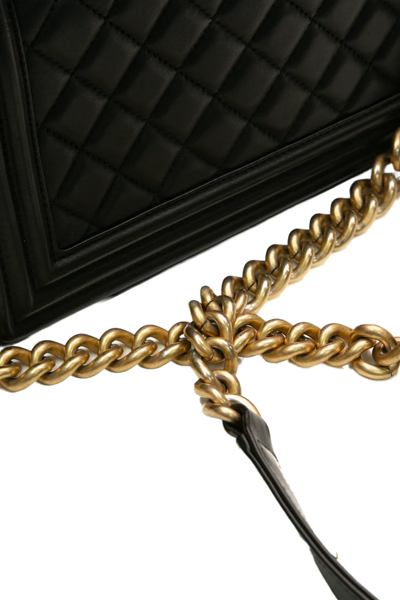 Top Handle Medium Boy Bag - Image 8