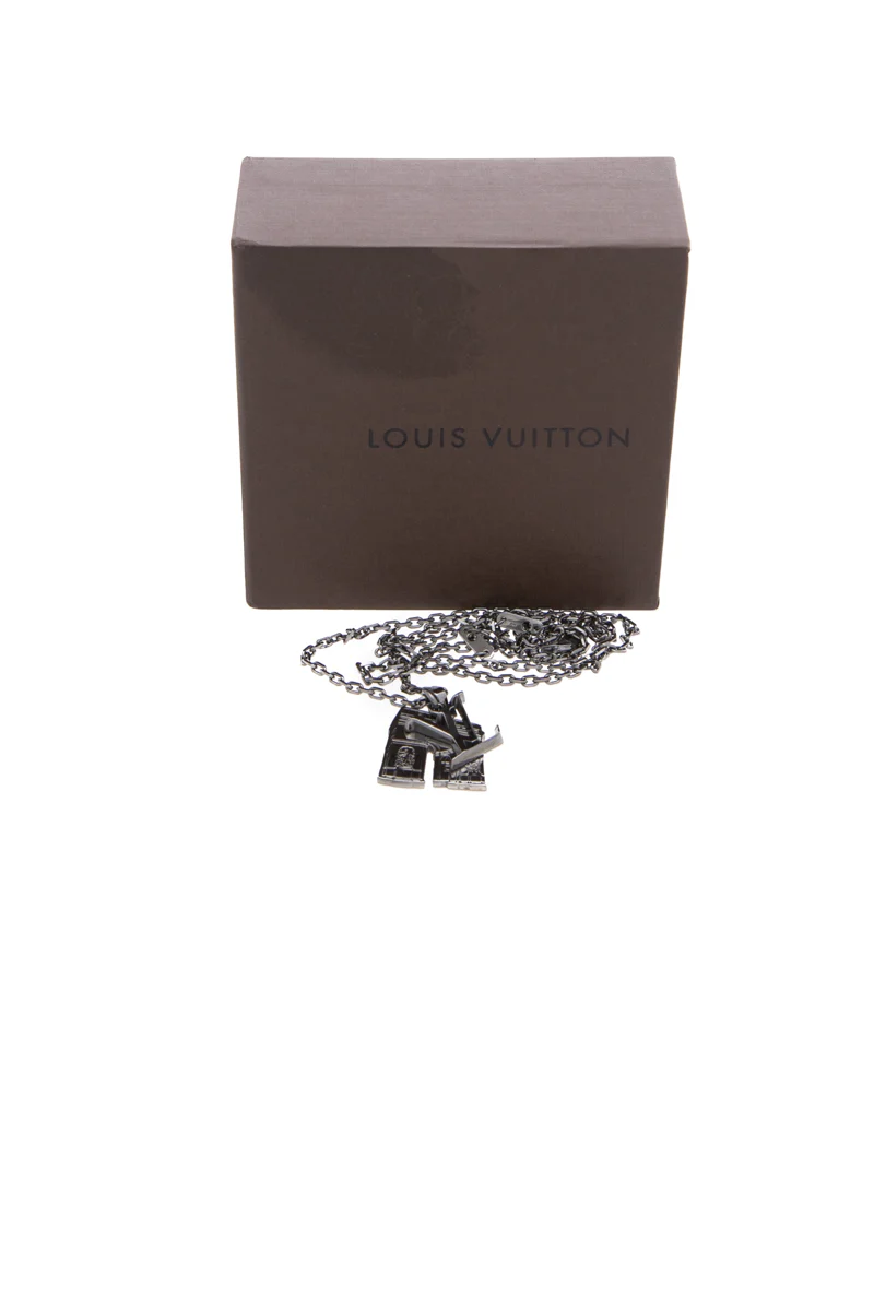 Arc De Triomphe Initial Pendant Necklace - Image 5