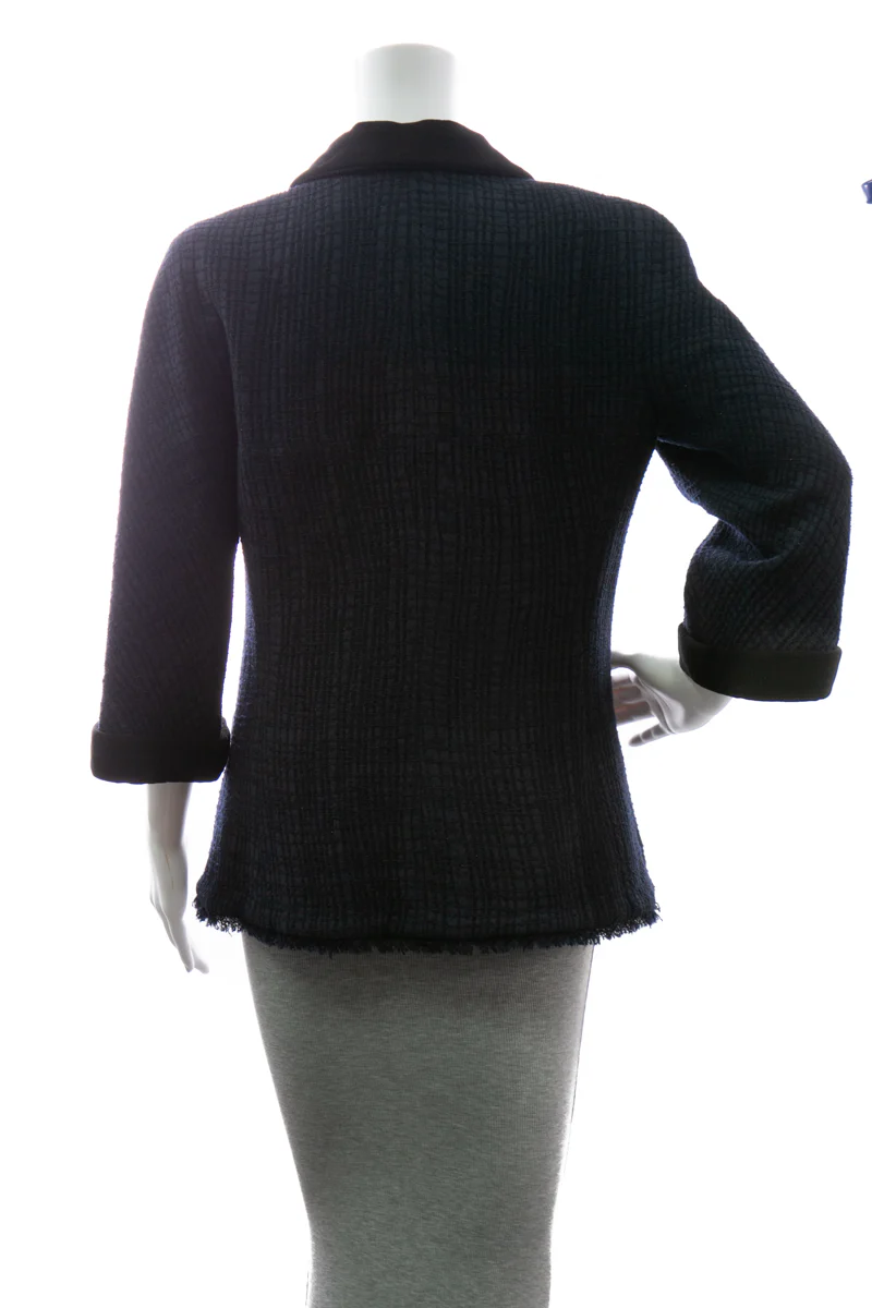 Single Breasted Tweed Jacket - Size 42 - Image 3