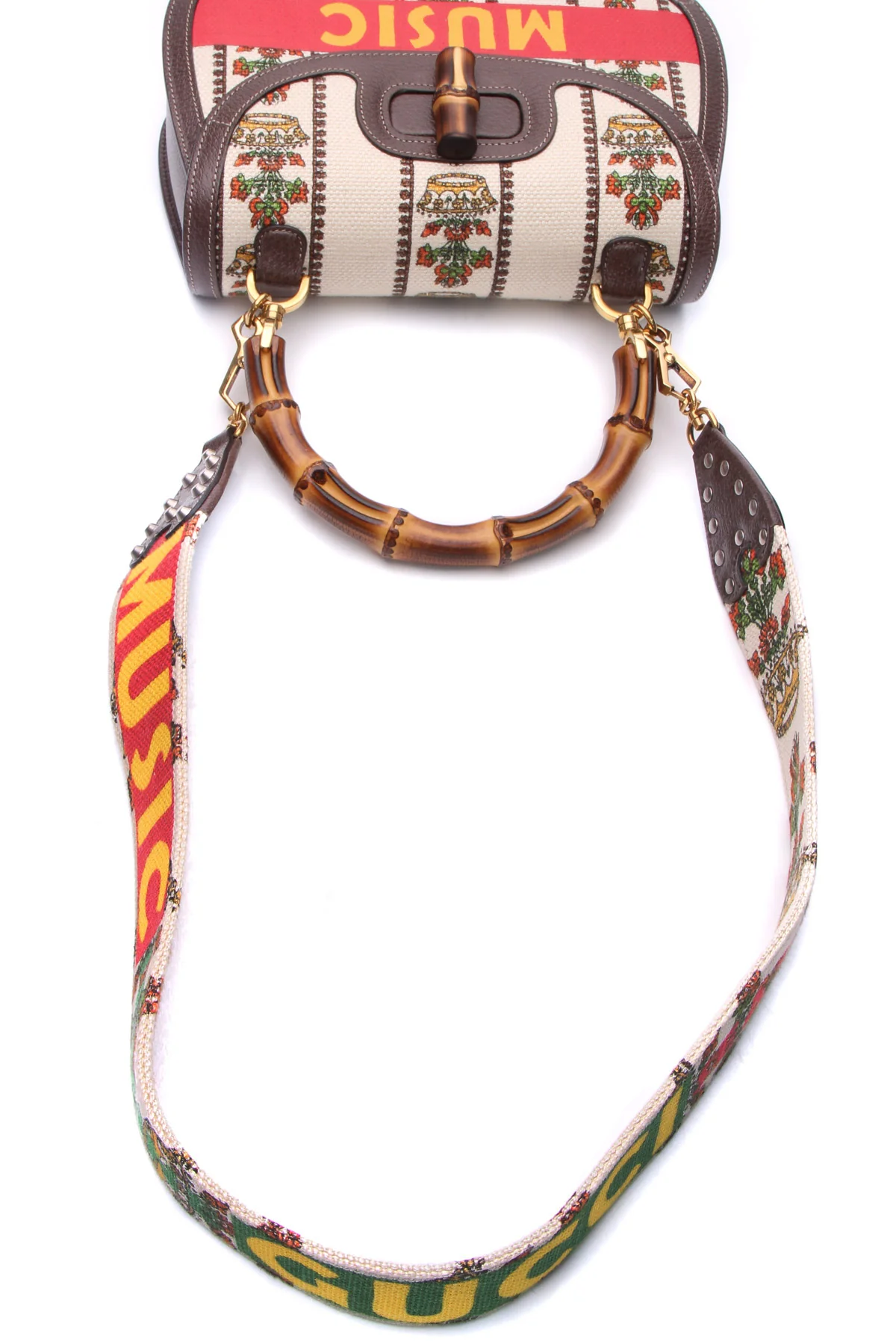 New Convertible Bamboo Handle Bag - Image 6