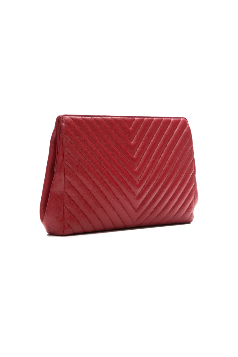 Chevron CC Pouch Clutch Bag - Image 3