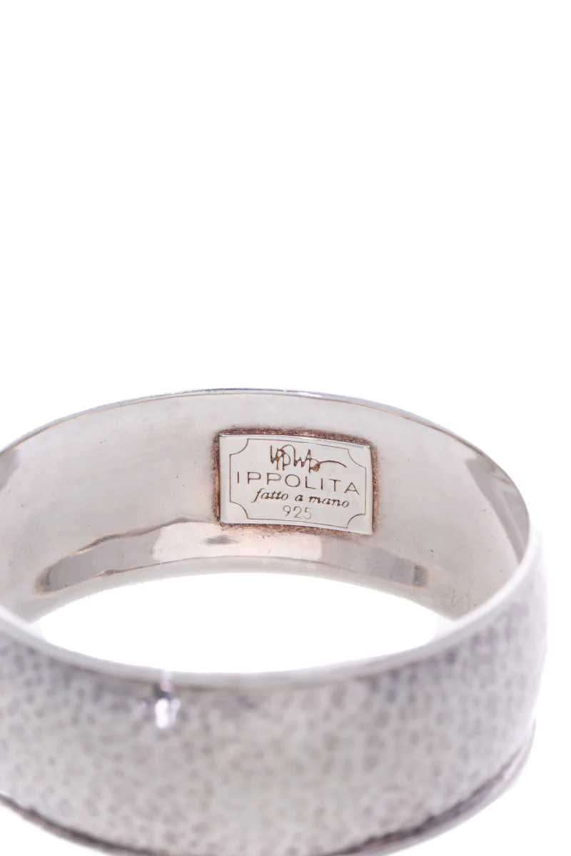 Wide Goddess Hinged Bangle Bracelet - Image 4