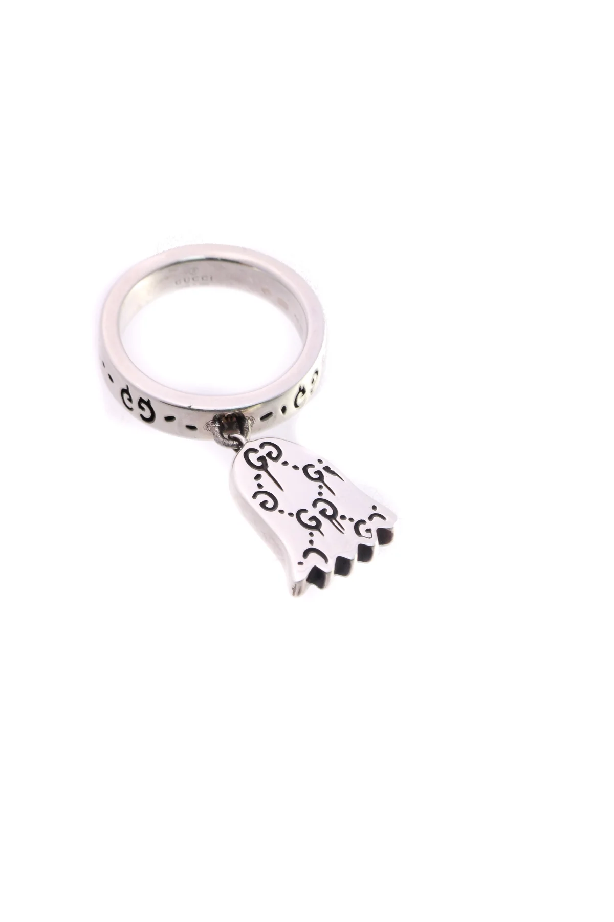 Diamond Ghost Charm Ring -Size 6 - Image 5