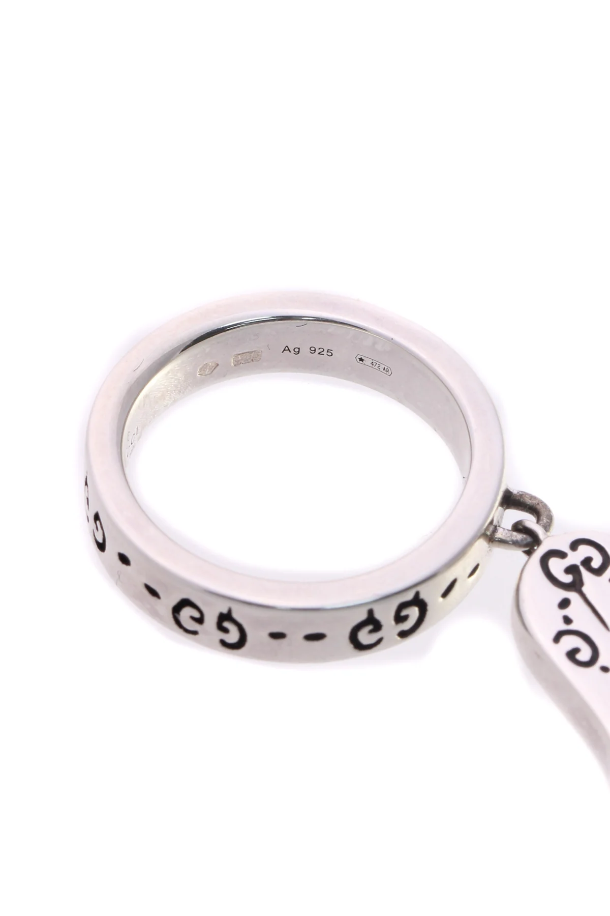 Diamond Ghost Charm Ring -Size 6 - Image 8