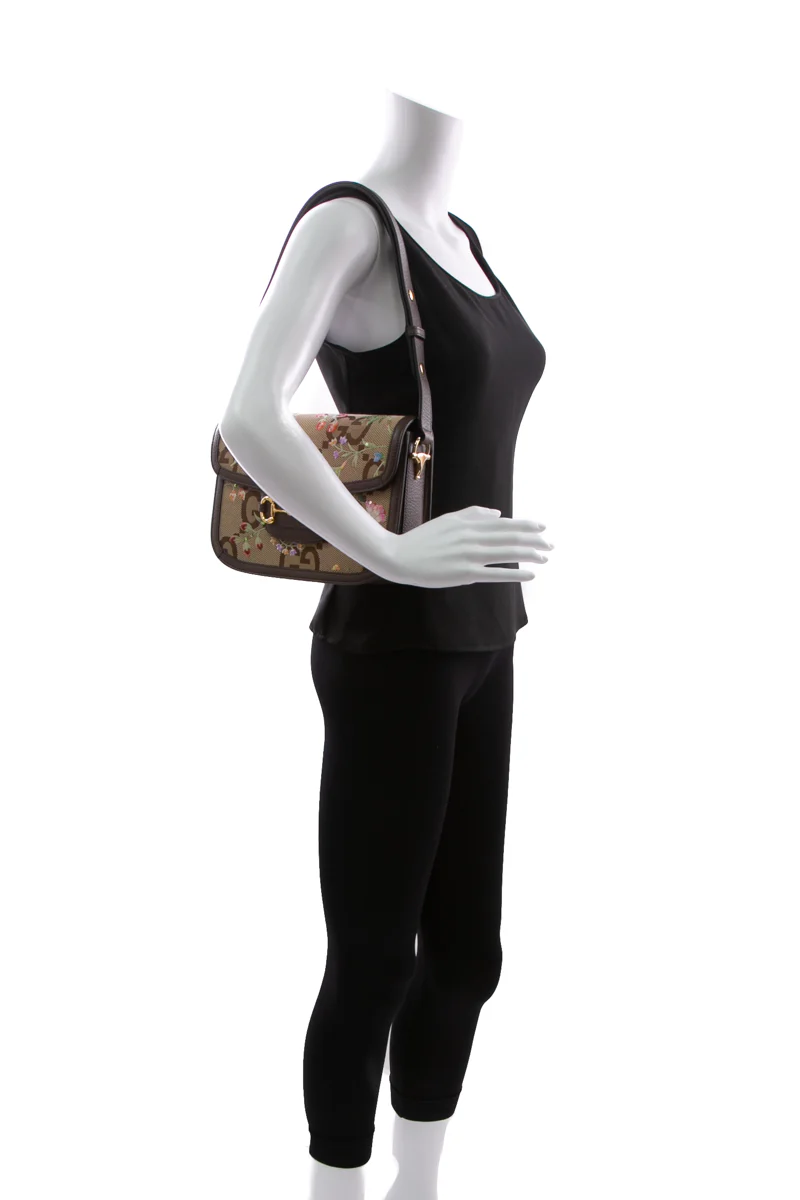 Floral 1955 Horsebit Shoulder Bag - Image 3