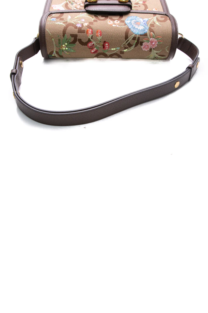 Floral 1955 Horsebit Shoulder Bag - Image 7