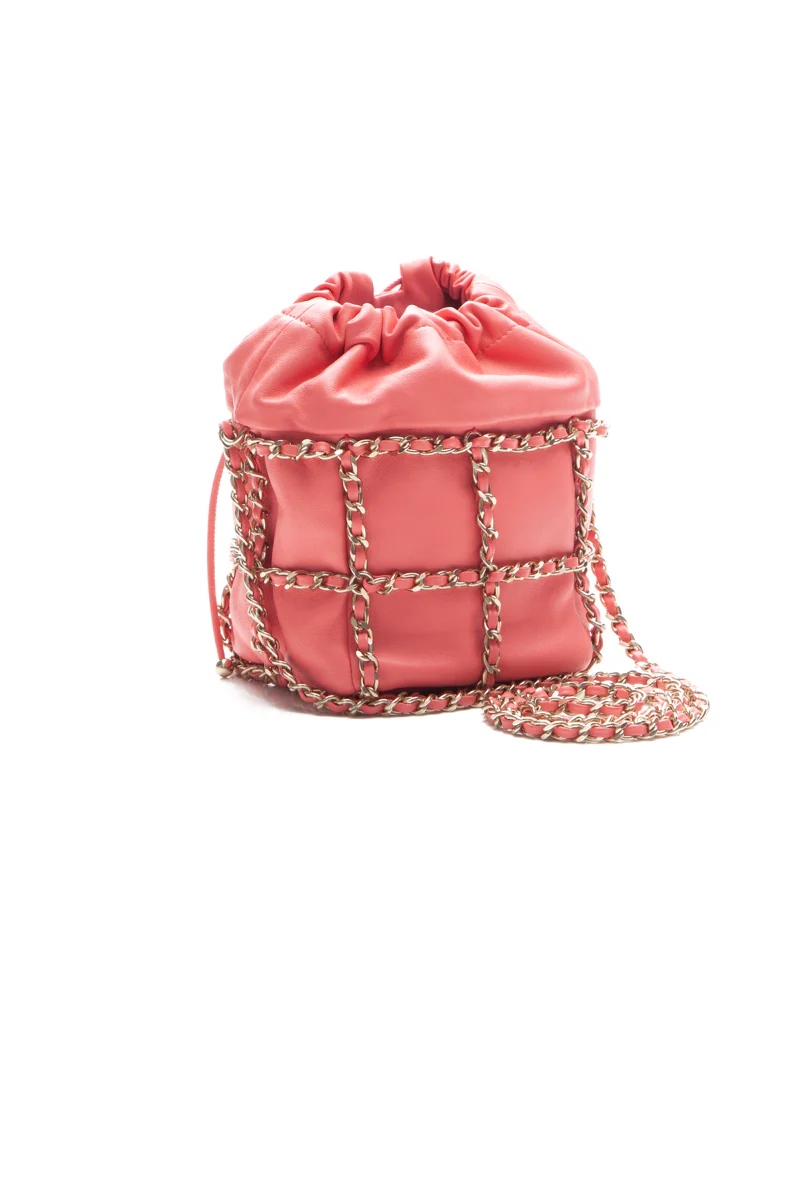 Chain Cage Bucket Bag - Image 4