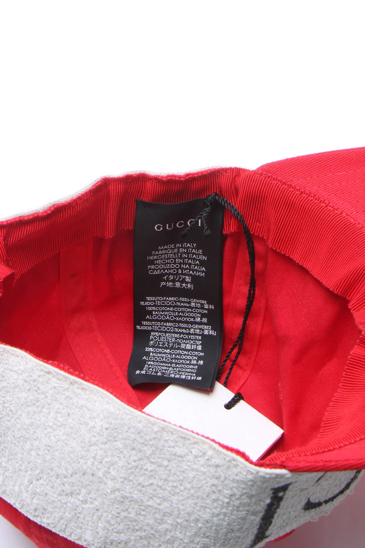 Terry Cloth Logo Baseball Cap - Size S - Image 7