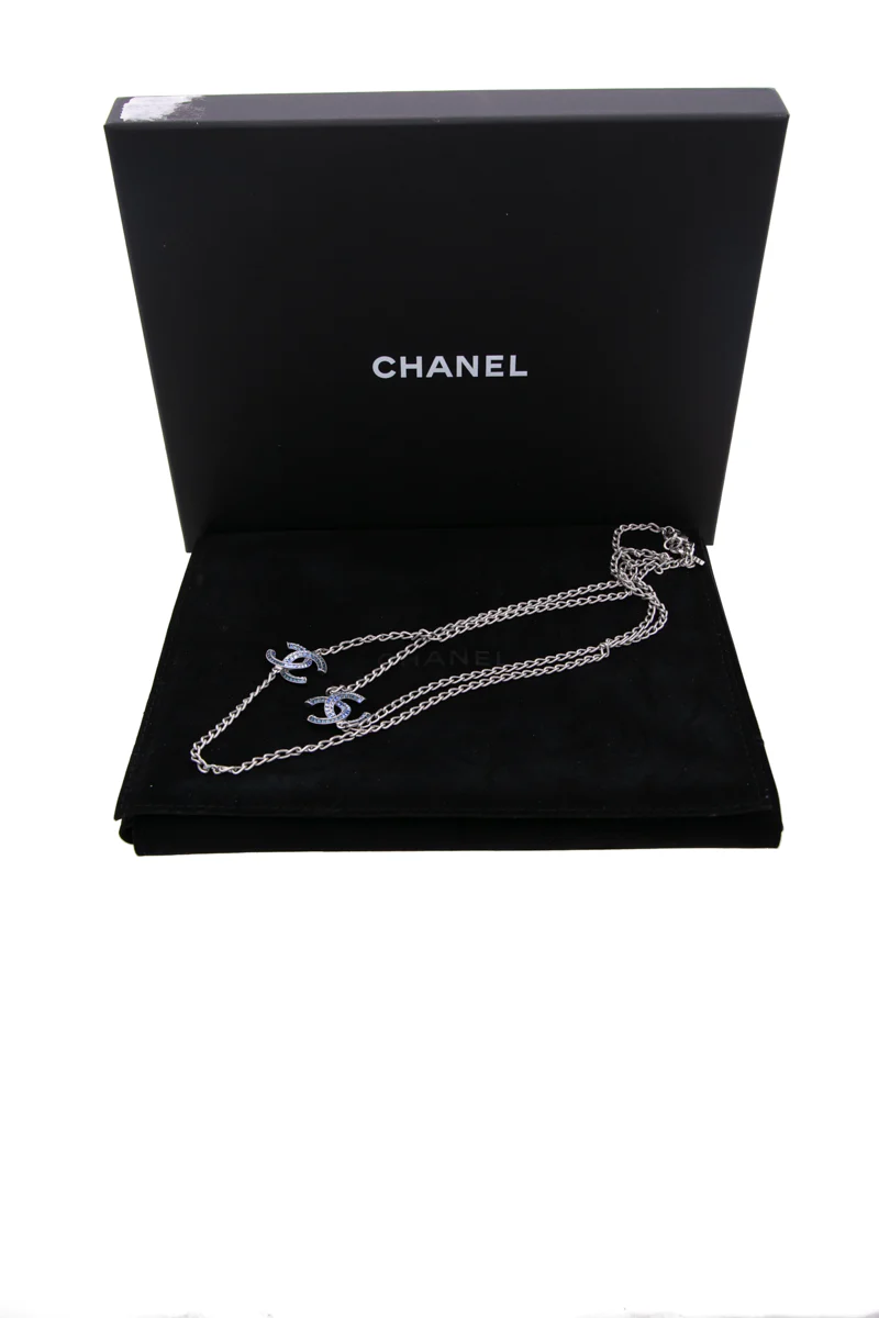 Crystal CC Long Necklace - Image 6