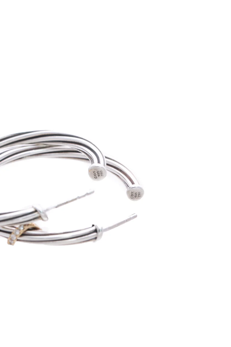 Helena Diamond Wrap Hoop Earrings - Image 4